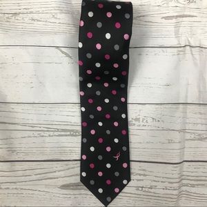 Susan G. Komen Knots for Hope Black Pink Dots Tie